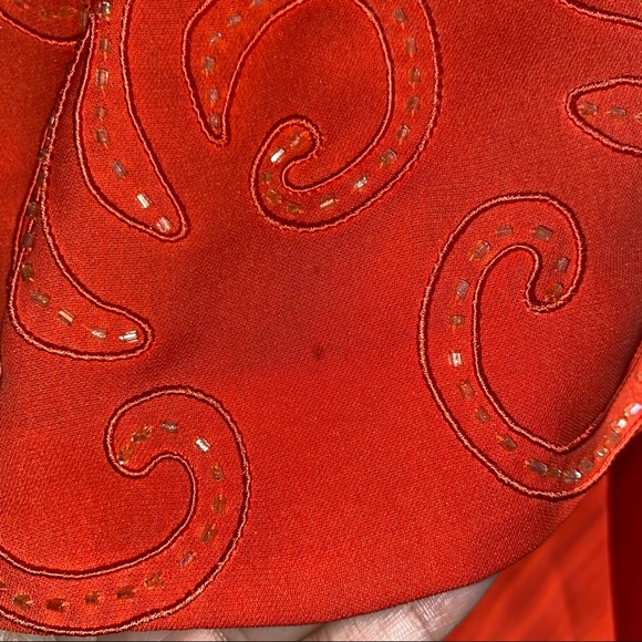 Marie St. Claire Orange Long Dress - Picture 4 of 11